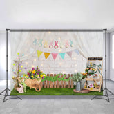 Funkeln Und Weiß Ziegel Glücklich Ostern Tag Hintergrund